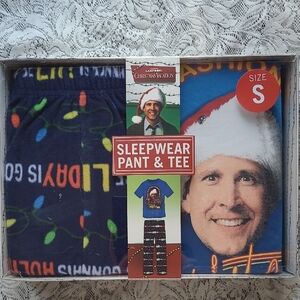 National lampoon christmas vacation Men's pant and tee pajamas Clark Griswold